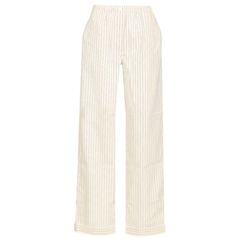 Miu Miu Women Striped Cotton Pajama Pants